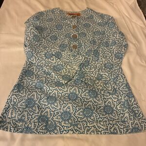 Tory Burch 100% Cotton Blouse Size 2